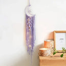 Bohemian Moon Dream Catcher With or Without Light, Macrame Dreamcatcher for Home Decor by Axyaa