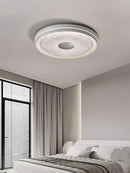 Axyaa 50CM Crystal Acrylic LED Ceiling Light for Living Room, Dimmable Bedroom Lamp
