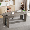 Axyaa 6FT Conference Table: Rectangular Meeting Table for 6 - Boardroom Seminar Table