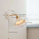 Axyaa Modern LED Wall Lamp with Ceramic Canopy & Copper Arm for Home Indoor