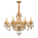 Axyaa Crystal LED Chandelier Pendant Lights for Home Decor