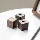 Axyaa Walnut Wood Pen Holder - Minimalist Desk Organizer