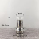 Stainless Steel Glass Vase for Artificial Flowers by Axyaa