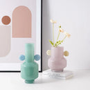 Axyaa Stained Glass Vase with Floral Arrangement Ears Bouquet Holder