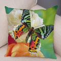 Axyaa Butterfly Flower Pillow Cover 45*45cm for Home Sofa Decor