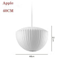 Axyaa White Fabric Lantern LED Pendant Chandelier for Modern Living Spaces