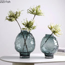 Axyaa Glass Vase Set Artistic Flower Arrangement Hydroponic Decor Dried Flowers Bouquet Jar