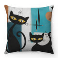 Axyaa Cartoon Cat Pattern Sofa Cushion Covers - Lovely Animal Pillowcase