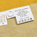 Axyaa Soft Orange Yellow Cotton Throw Blanket Home Sofa Couch Bed 50"x62"