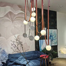 Axyaa Glass Ball Pendant Light for Modern Living Room Decor