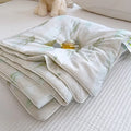 Axyaa Cool Silk Summer Quilt | Solid Color Printing Cool Silk Quilt
