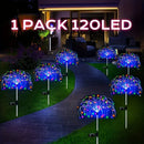 Axyaa Solar Fireworks Lights: Outdoor Waterproof 8 Modes LED String Lights