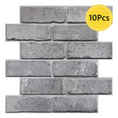 Axyaa 3D Faux Brick Wall Sticker, Self-adhesive Panels for Kitchen, Bedroom, Living Room