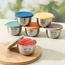 Axyaa Stainless Steel Sealed Sauce Dish with Lid - Condiment Container