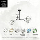 Axyaa Large Indoor Chandelier Light for Dining Living Room Stairwell, E26/E27 Base