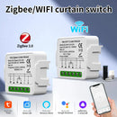 Axyaa Smart ZigBee WiFi Curtain Switch Module for Remote Control with Alexa Google Home
