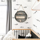 Axyaa Hammerhead Shark Peel&Stick Wall Decals - Blue/Grey Fish Theme for Kids Room