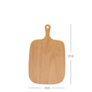 Axyaa Wood Cutting Board with Handle - Bread Cheese Pizza Serving Tray