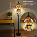 Axyaa Tiffany Stained Glass Floor Lamp - Retro American Style for Living Room & Bedroom
