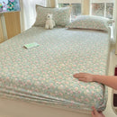 Axyaa 100% Cotton Mattress Protector Cover - Single Piece, Non-slip, Dustproof