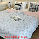 Axyaa Summer Cotton Quilt - Wrinkled Yarn, Air Conditioner Friendly, Skin-Friendly & Machine Washable