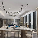 Axyaa Glass LED Chandelier for Stylish Home Decor