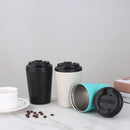 Axyaa 12oz Stainless Steel Insulated Thermal Mug - Vacuum Thermos Travel Cup