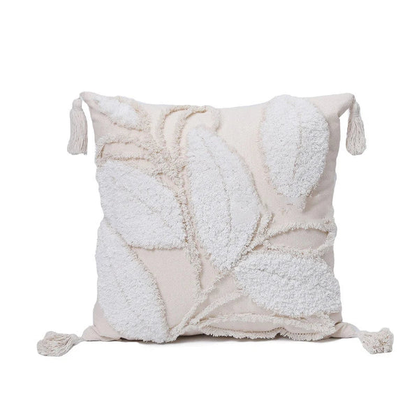 Axyaa Tufted Cushion Cover with Tassel - 45x45cm - Mori Style - Home Decor