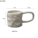 Axya Large Handle Ceramic Mug - Stylish Coffee Cup for Home and Office