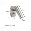 Axyaa LED Reading Wall Lamp with Adjustable Angle for Advanced Bedroom Lighting