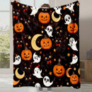 Axyaa Halloween Flannel Blanket | Autumn Winter Warm Gift Blanket