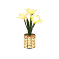 Axyaa Dimmable Daffodil Flower Crystal Lamp - Romantic Living Room Decor