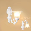 Axyaa LED Wall Lamp: Retro Metal Light with Glass Shade for Home Decor