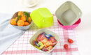 Axyaa Solid Color Fruit Plate and Salad Bowl