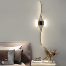 Axyaa Modern LED Wall Lights, Remote Control, Bedroom Bedside Lamp, Gold/Black