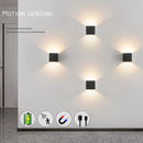 Axyaa Motion Sensor LED Wall Lamp with 3600mAh Battery - 6W High Brightness