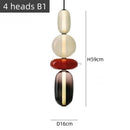 Axyaa Nordic Glass Chandelier: Stylish and Colorful Lighting for Home and Business