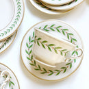 Axyaa Gold Leaf Coffee Cup & Plate Set - European Afternoon Tea, Light Luxury Ceramic