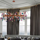 Axyaa Crystal Chandelier for Living and Dining Room Lighting