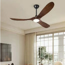 Axyaa Retro Solid Wood Ceiling Fan with Variable Frequency for Dining & Living Room