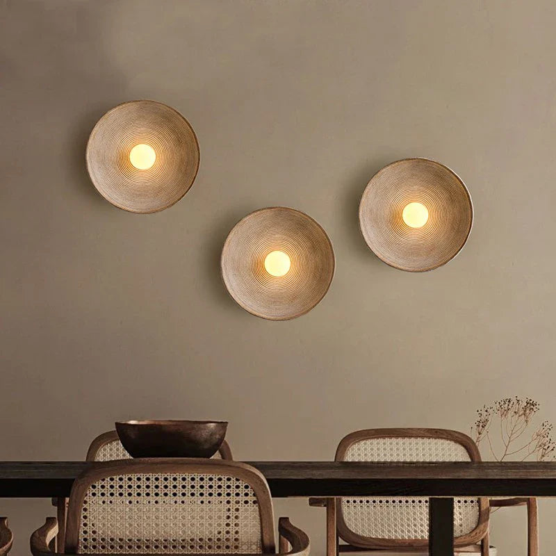 Axyaa Japanese Retro Designer Wall Lamp for Living Room Bedroom Aisle Decor