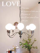 Axyaa Pearl Black Chandelier: Bauhaus High-End Minimalist Luxury