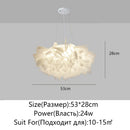 Axyaa Nordic Feather Pendant Lamp for Bedroom, Living Room, Kitchen, Children's Room