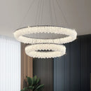 Luxury Crystal Pendant Chandeliers with LED Lights by Axyaa