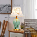 Axyaa Modern Luxury Chinese Ceramic Table Lamp LED for Home Living Room