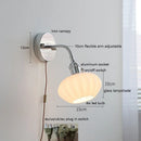 Axyaa Ceramic Wall Sconce with Flexible Arm & Adjustable LED Light Silver