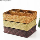 Axya Handmade Weave Storage Basket with Compartments