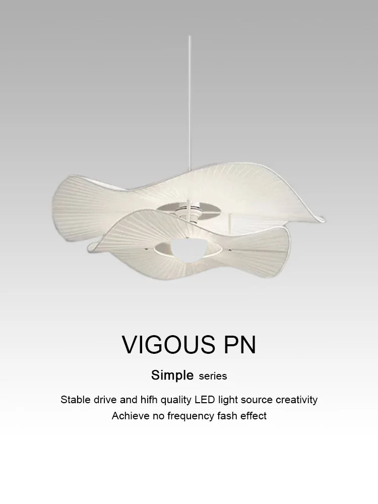 Axyaa Modern Fabric LED Pendant Lights for Home Decoration
