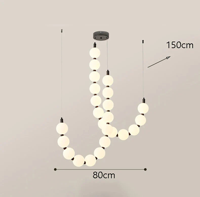 Axyaa Nordic Style Ceiling Lamps for Living Room, Staircase, Hanging, and Ceiling-mounted Spaces