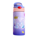 Axyaa Kids Insulated Water Bottle - Stainless Steel Vacuum Flasks Straw Tumbler